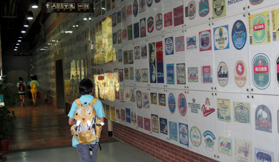 啤酒商标文化走廊