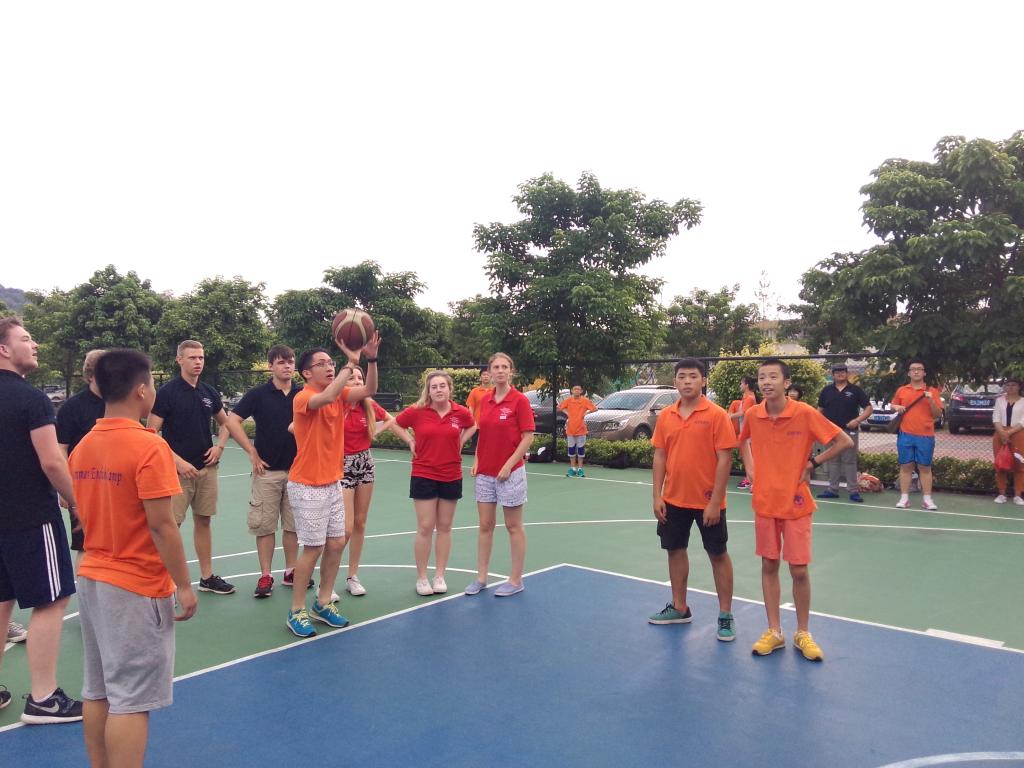 中英篮球小组对抗